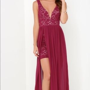 Formal Lace Maxi Dress